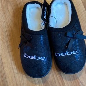 Girls Bebe slippers size 2-3